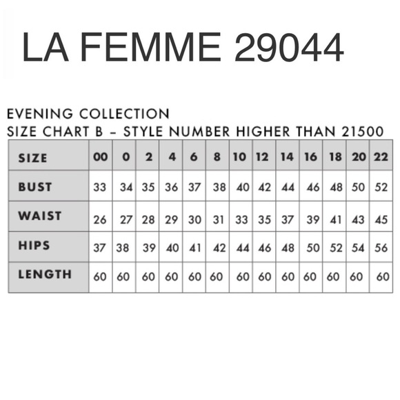 LA FEMME 29044 RED LONG SLEEVE STRETCH FAUX WRAP SURPLICE THIGH HIGH SLIT GOWN - Picture 14 of 14